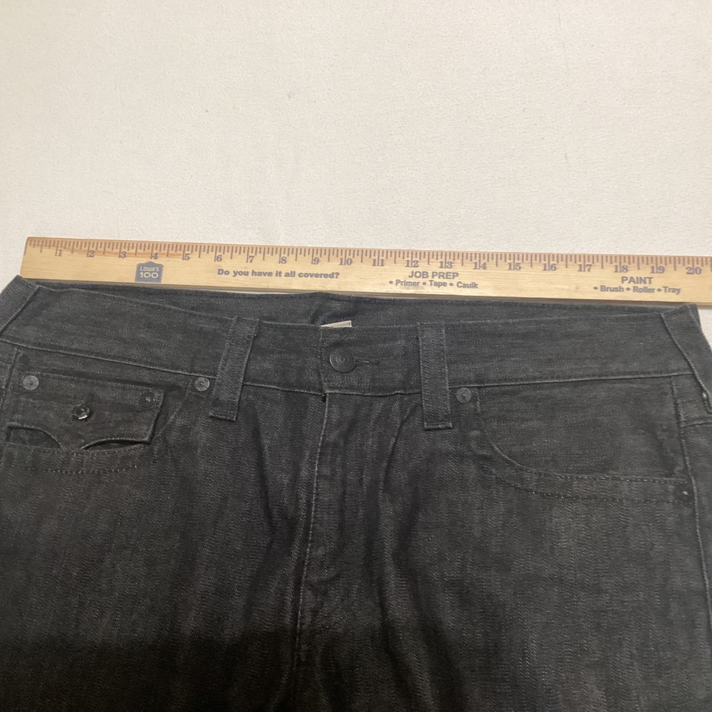 True Religion Brand Jeans Mens Black Wash Bootcut Denim  Size 38 Made in USA - Picture 9 of 15